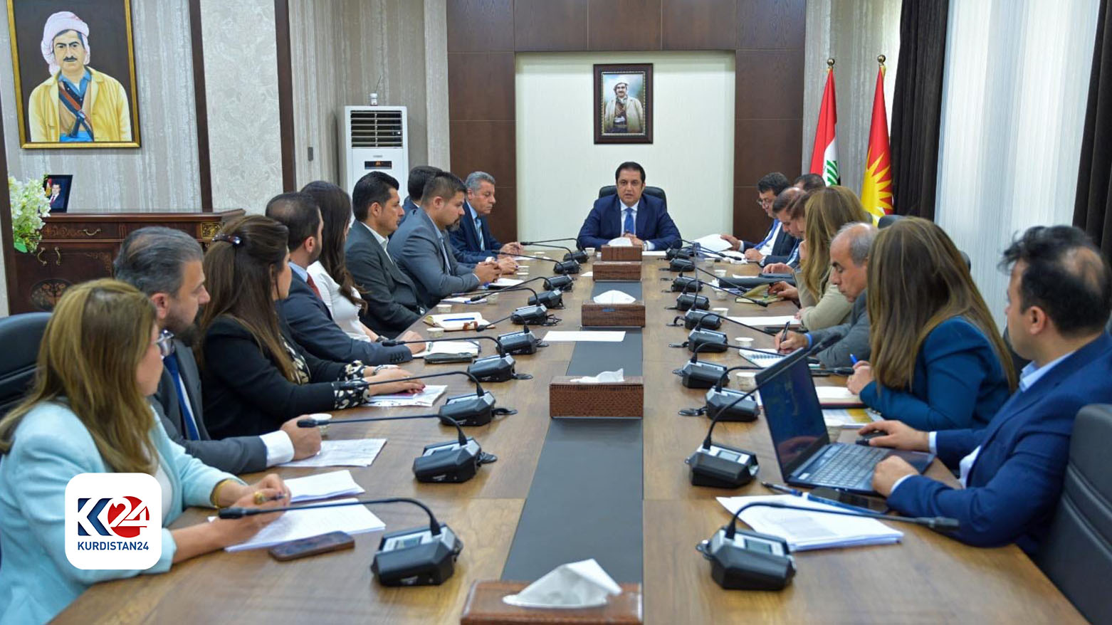 وەزیری پەروەردە ئالان حەمە سەعید لە کۆبوونەوەی ئامادەسازیی بۆ کردنەوەی  پەیمانگەی پیشەیی سلێمانی - سیستمی خوێندنی ئینگلیزی